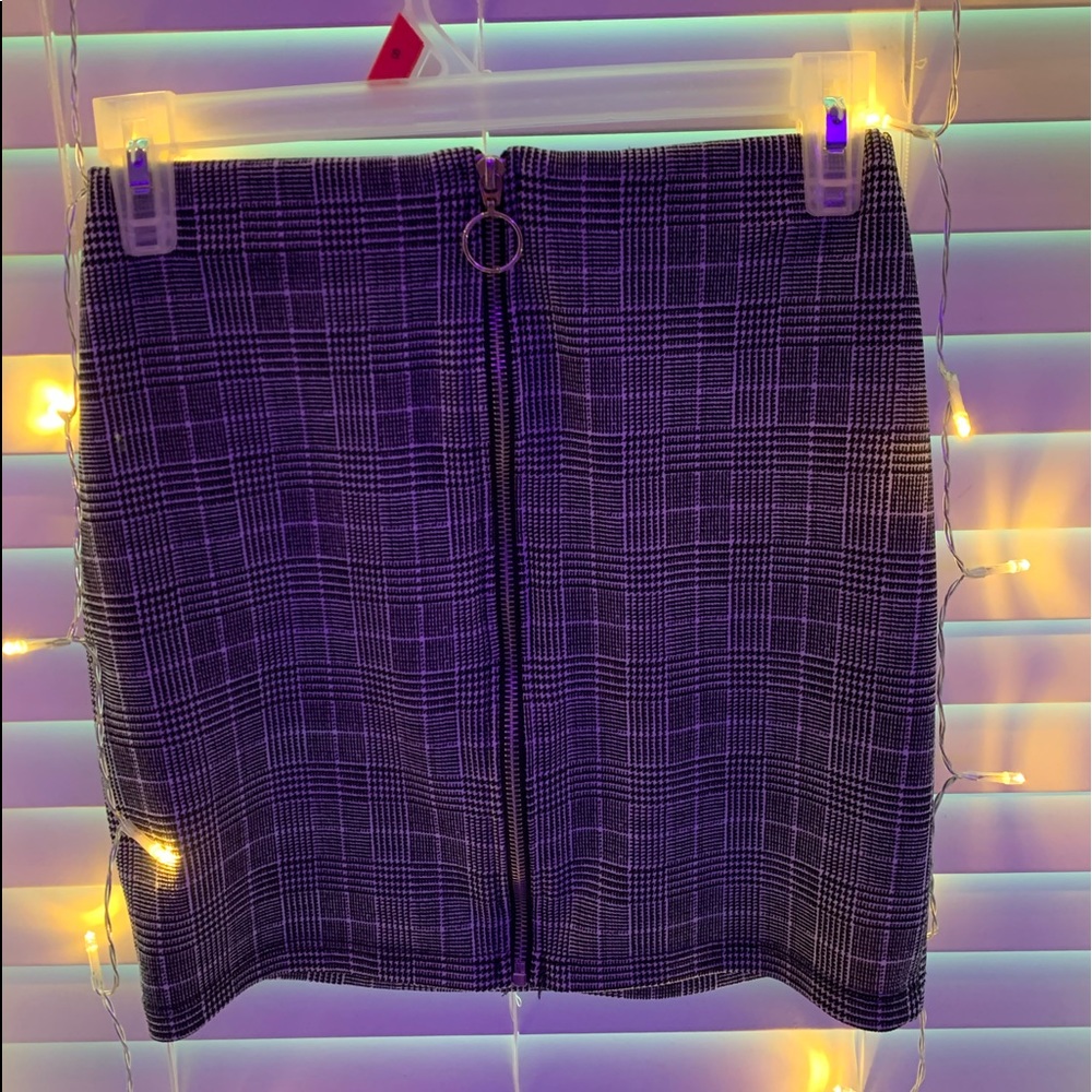 Black and White Mini Skirt